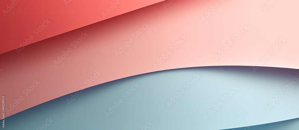 Poster minimal geometric shapes and lines in various pastel colors create an abstract colored paper texture