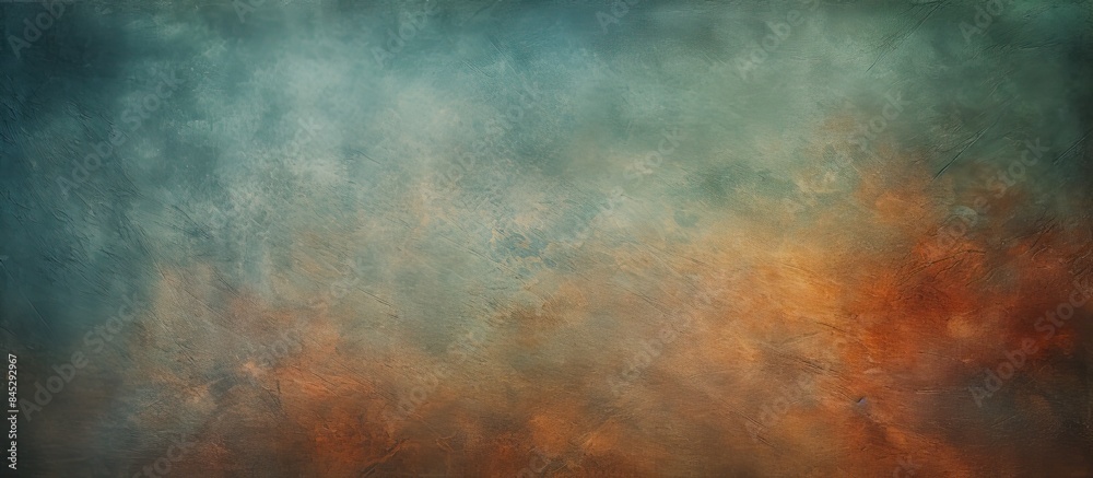 Poster An abstract vintage grunge texture pattern with a gradient fine art design creates an antique old background The copy space image is visually intriguing
