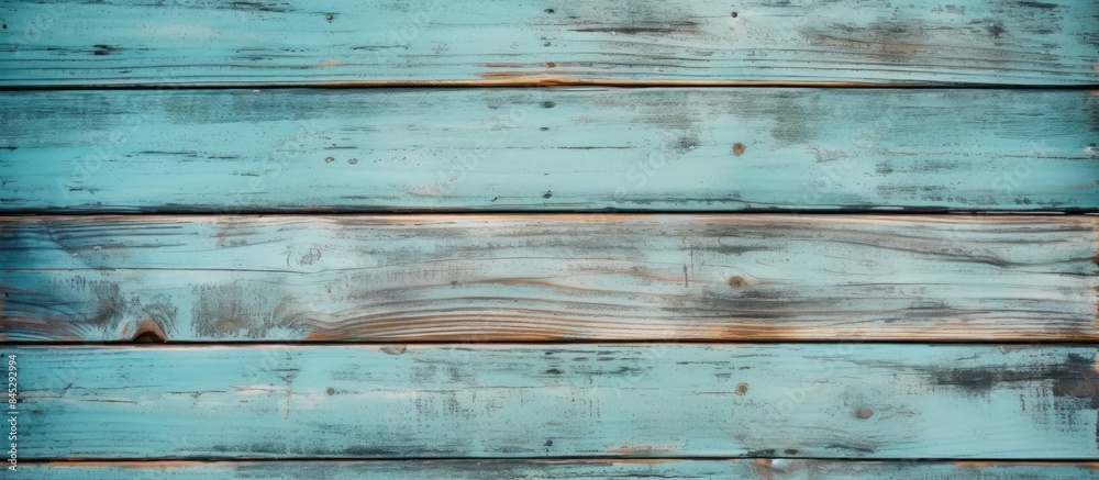 Poster a vintage wooden background with visible knots nail holes and an old paint job the front view of a w