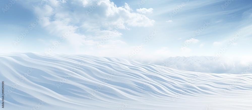 Poster a stunning winter backdrop showcasing a snow covered ground with a natural snow texture adorned with