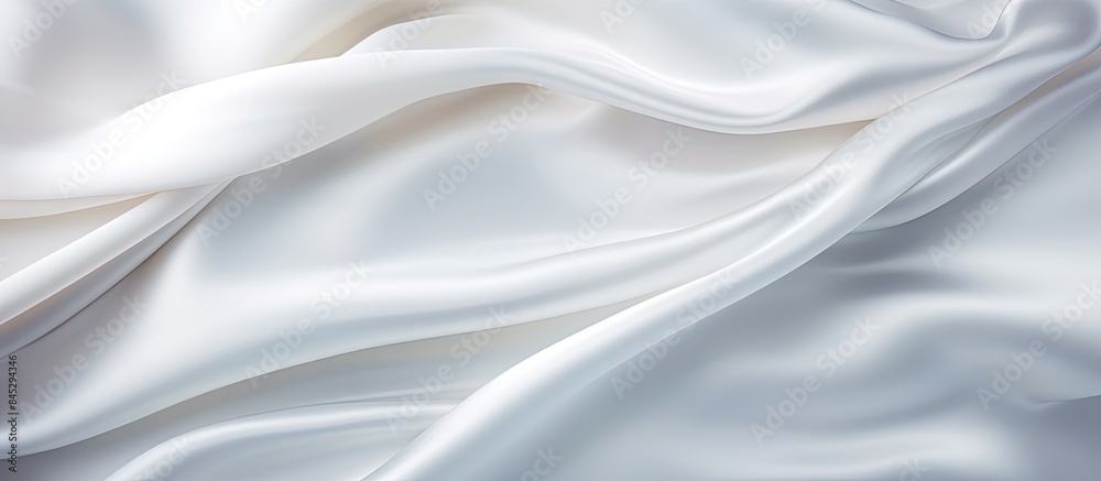 Aufkleber smooth and soft white satin fabric creates an elegant and stylish backdrop the silky texture of the 