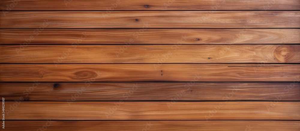 Aufkleber A brown plank texture for background purposes providing a backdrop wallpaper and pattern concept This image includes copy space and an abstract shape suitable for both interior and exterior design