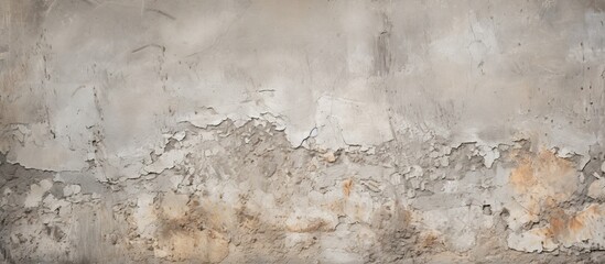 Obraz premium Aged and worn cement concrete or plaster wall with intricate patterns and visible cracks Provides a high quality texture and background for your creative projects Copy space image
