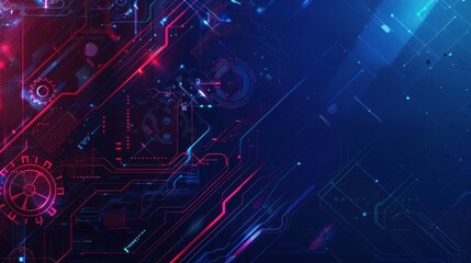 Fototapeta premium Abstract background, technology circuit board. electronic motherboard. Communication concept