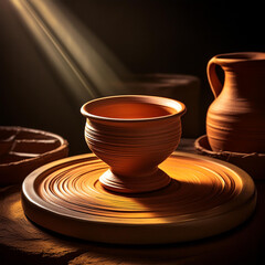 도예 바퀴, Pottery wheel, 점토, Clay, 도구, Tools, 모래, Sand, 수세미, Sponge, 물, Water, 거품, Foam, 스크레이퍼, Scraper, 거품 막대, Foam stick, 망치, Mallet, 가장자리, Edge, 손톱, Loop tool, 슬립, Slip, 고동, Ribs, 밴드 인질, Banding wheel