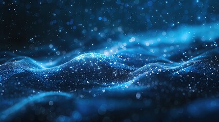 Design background image, blue technology sense, simple and atmospheric