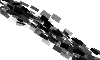 black abstract drawing 