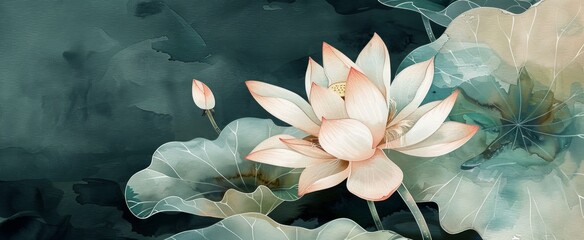 Serene Lotus Illustrating Inner Peace and Harmony
