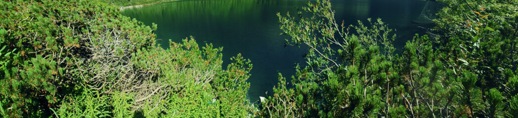 Górski krajobraz w polskich górach w tatrach nad Morskim okiem © Anna