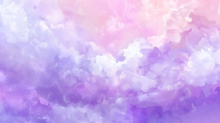 Fototapeta premium Abstract, bright pastel sky, purple clouds, fantasy cloudscape, soft watercolor texture, beautiful nature backdrop