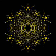 Fototapeta premium Luxury mandala art for design vintage decoration,book cover,motif,Ethnic design,ornament,background,flyer,poster,banner,brochure,logo