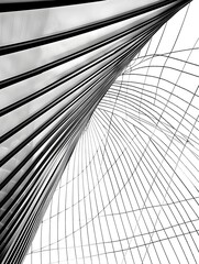 Abstract background architecture lines. modern architecture detail
