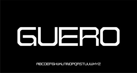 MODERN FUTURISTIC TECHNOLOGY SCI FI FONT VECTOR TYPEFACE