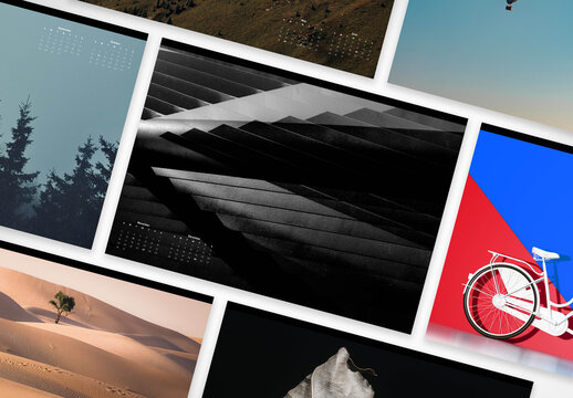 Lanscape and Minimal 2025 Calendar