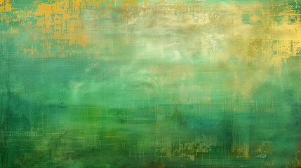 Obraz premium Artistic image featuring a blend of green and yellow hues with subtle texture.