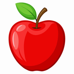 red apple illustration