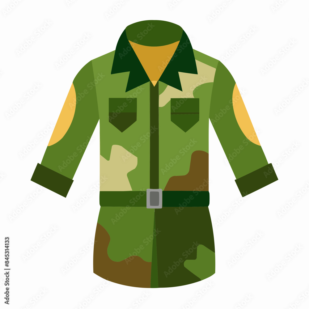 Wall mural military uniform vector