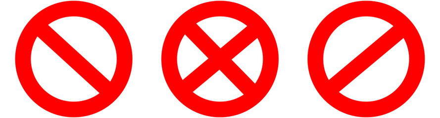 Vector illustration of the Forbidden sign in red ink stamp