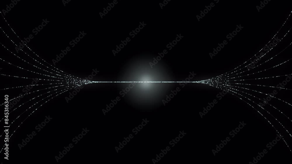 Poster PNG Alpha.Abstract digital dot line particle data background connecting technology concept.Innovative data transmission graphics of the future.