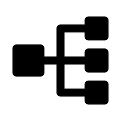 Obraz premium sitemap black icon