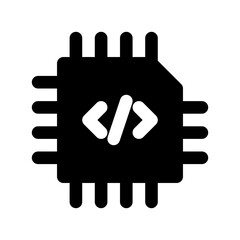processor black icon