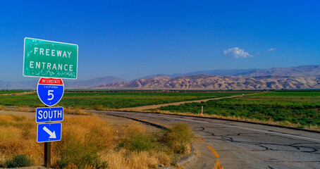 Freeway Entrance - Interstate 5 California South 