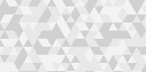 Seamless geometric pattern square shapes low polygon backdrop background. Abstract geometric wall tile and metal cube background triangle wallpaper. Gray and white polygonal background.