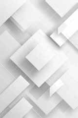 Obraz premium White background with geometric shapes. White minimalistic website wallpaper. Modern clean simple elegant design banner with copy space