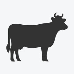 Premium Silhouette Vector Cow Collection, Ideal for Graphic Design and Creative Projects
