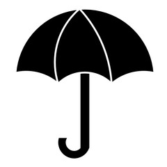 black umbrella icon vector design graphic