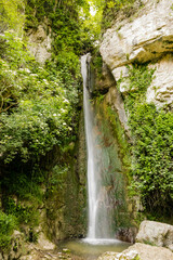Park of Molina waterfalls in a sunny day - Fumane - Verona - taly