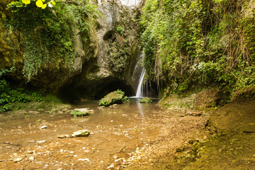 Park of Molina waterfalls in a sunny day - Fumane - Verona - taly