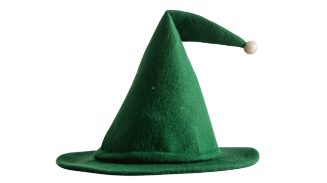 Elf hat on a transparent background