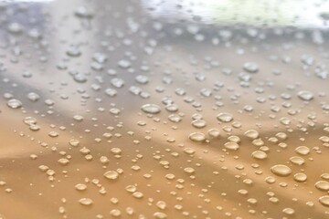 water drops on a glass