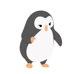 cute penguin illustration