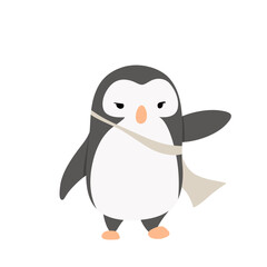 cute penguin illustration