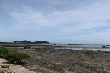 view of the beach in brittany