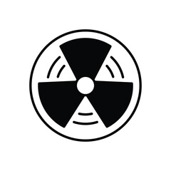 Fototapeta premium Radioactive vector icon