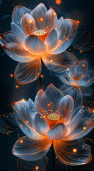 Obraz premium lotus flower, close up of a lotus flower, water lily flower