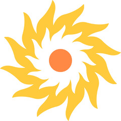 Simple Sun Vector Illustration
