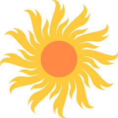 Simple Sun Vector Illustration