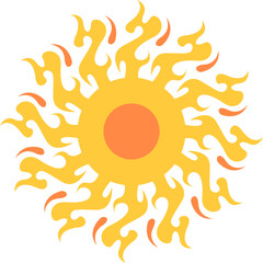 Simple Sun Vector Illustration