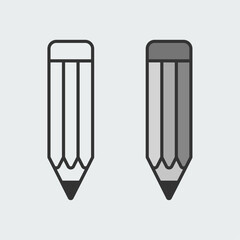 Pencil icon. Easy editable vector design.
