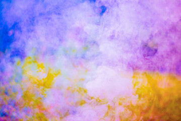 Abstract colorful smoke pattern background