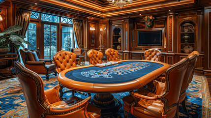 blackjack table in casino