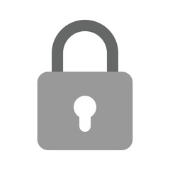 Lock vector design in modern style, creative icon of padlock