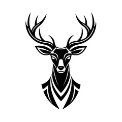 Naklejka premium deer head vector