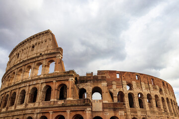 Colosseum or Flavian Amphitheatre in Rome, Italy