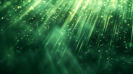 Fototapeta premium Beautiful green light rays creating an ethereal and magical atmosphere, perfect for a mystical background.