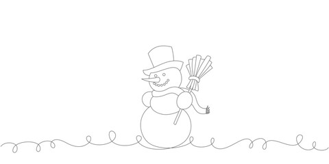 Snowman illustration vector design for Christmas 1 eps